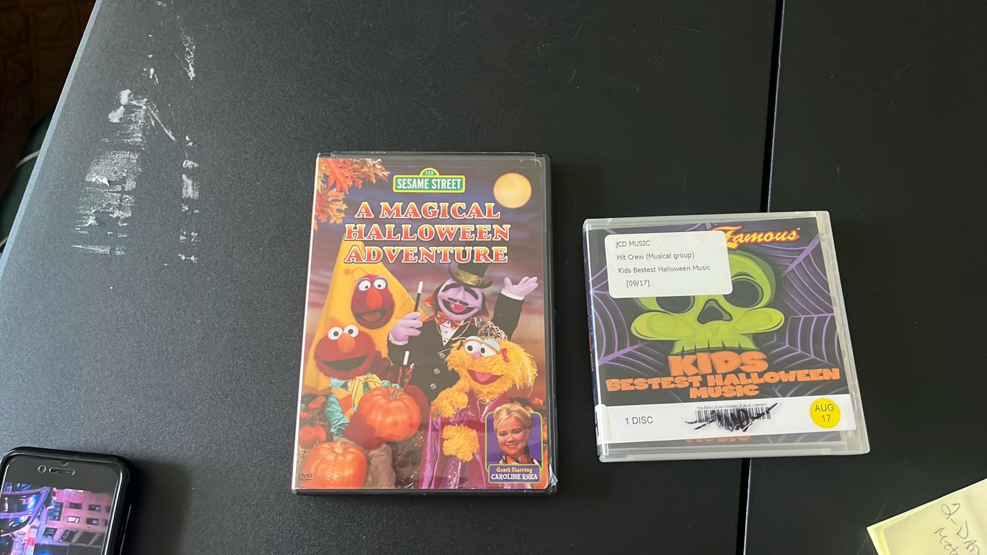 new halloween dvd and used cd