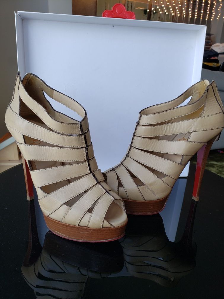 Christian Louboutin Gladiator High Heel summer booties size 37.5