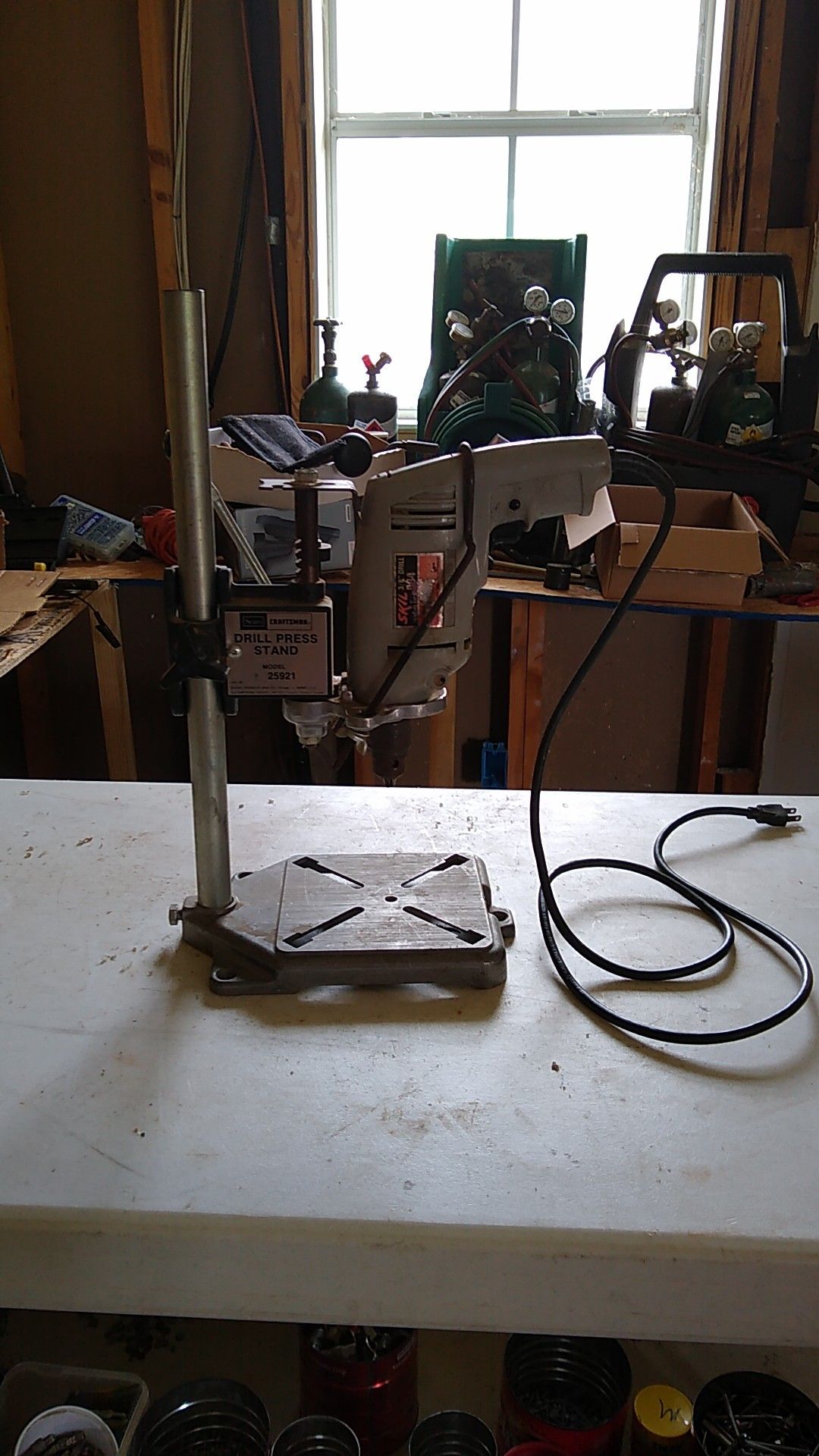 Skil 3/8 Table top convertible drill press for Sale in Prairieville