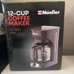 New In Box Large Coffee Machine Maker Drop Coffee 12 Cup 