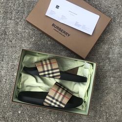 burberry slides size 8