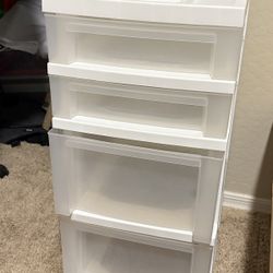 4 Drawer Plastic Storage  