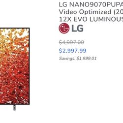 86 inch LG NanoCell 4K Smart Tv