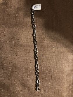7” Sterling bracelet new from motorcycle shop!