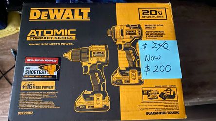 Dewalt Atomic Series. Drill , And Impact. Set 
