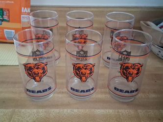 Set of SIX--1988 Vintage/Collectible BEARS Glasses $25
