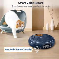 ORSDA Automatic Cat/Dog Feeder 5 Meal Timed Pet Dispenser for Dry or Wet Food