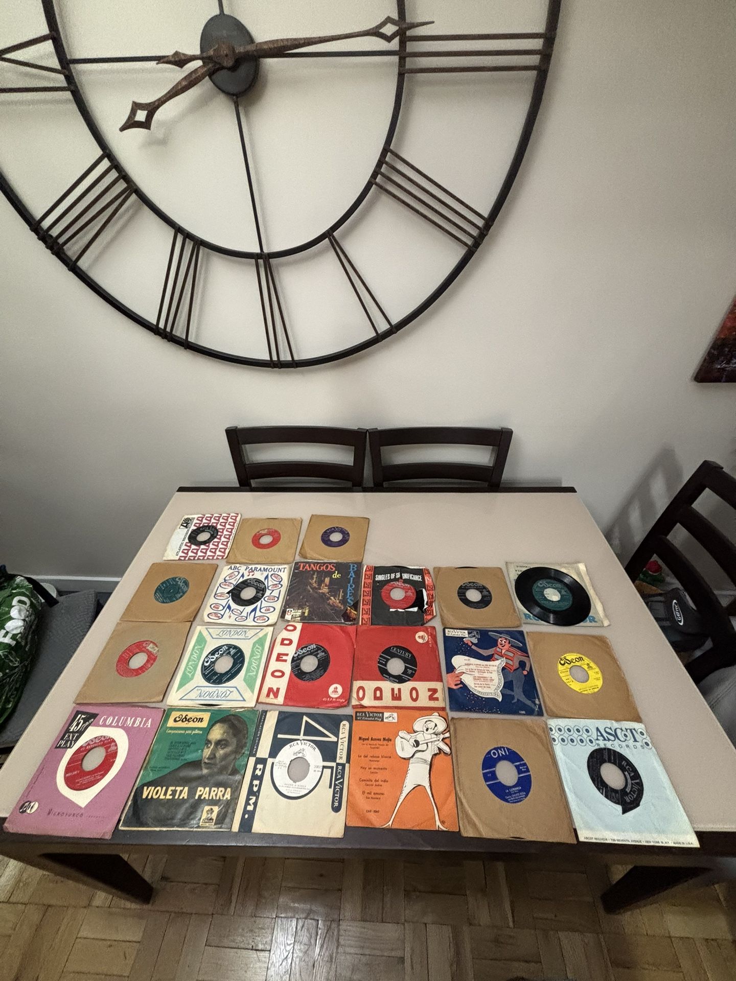 Vintage Latino Spanish 45rmp LP Vinyls
