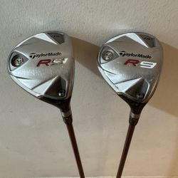 Taylormade R9 5 Wood 19° and 3 Wood 15° - Fujikura Shaft -Flex r
