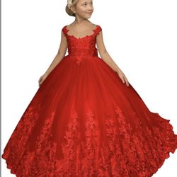 Red Formal Dress For Girl 