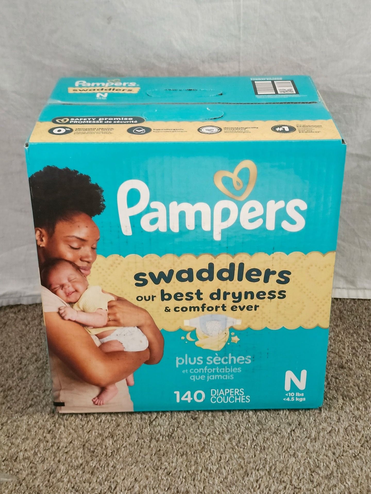Pampers Diapers N (140count)