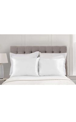 ShopBedding Satin Pillowcase for Hair and Skin Silk Pillowcases 2 Pack, Luxury Satin Pillowcases with Zipper Closure, Satin Pillow Case Cover, Queen S