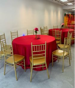 Gold Chiavari chairs (60)