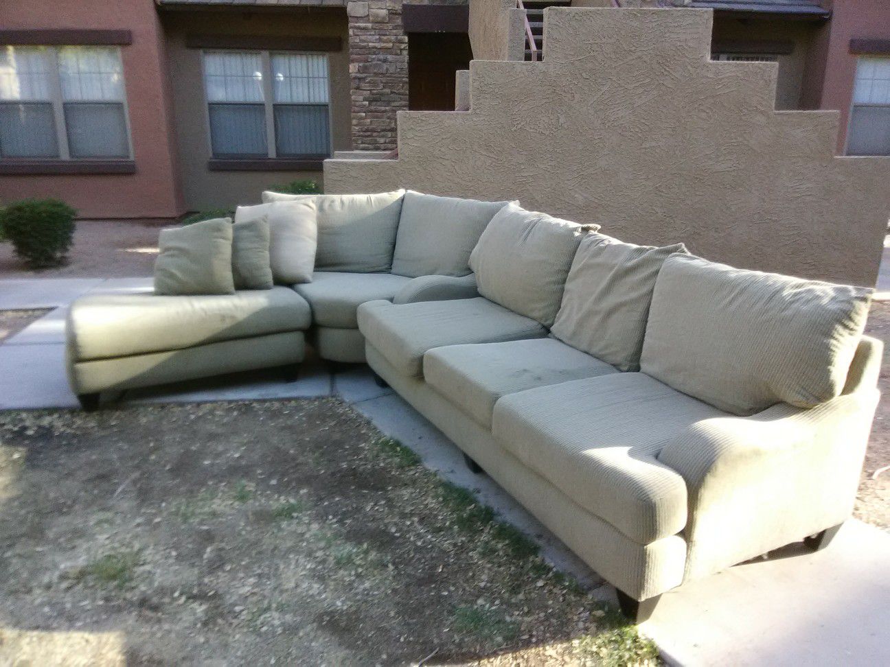 Large 3-piece sectional couch