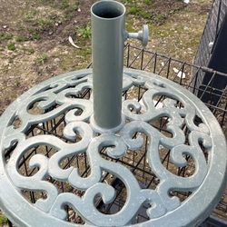 Cast Iron Umbrella Base Sturdy Heavy