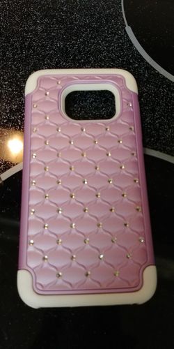 Purple sparkle phone case Samsung S7