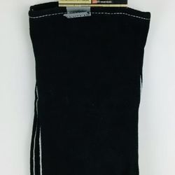 Expert Grill 14" Insulated Heat Resistant Leather BBQ Gloves, Black