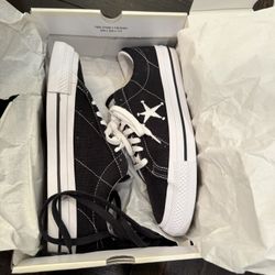 Converse x Stussy One Star Low Black