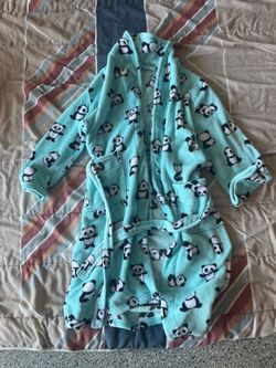 Panda Robe Women Medium Teal