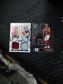 Two Cards Jayden Daniels And Drake Maye Patch And Zenith Jayden Rc