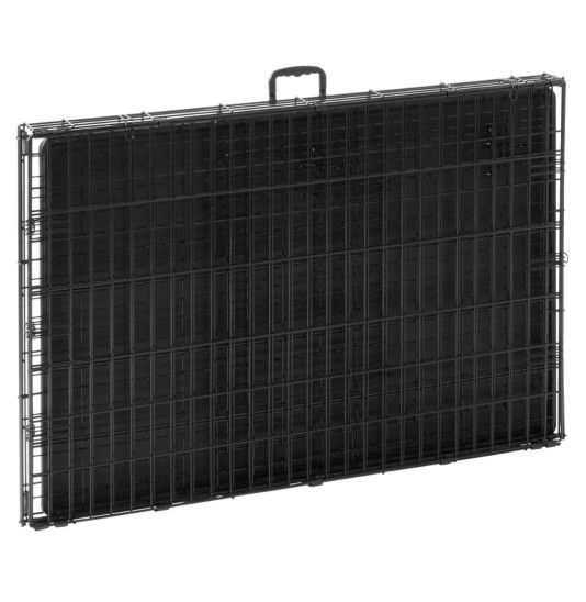 Brand New In Box! 48"xxxl Dog Crate , 2 Doors Folding Dog Cage With Bottom Plastic Tray, Easy Pop Up Assembly, Option Of Puppy Training Divider Jaula