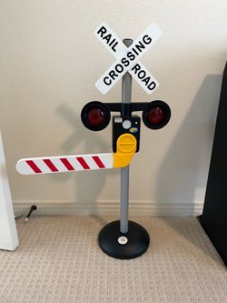 Kids train gate toy with lights/sounds