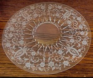 Depression Era 18-Inches Across Platter (read description)
