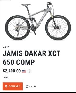 Jamis Dakar Xct 650 Comp Trail Bike