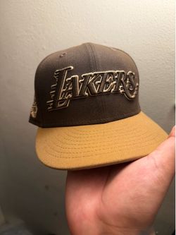 Lakers brown fitted 7 5/8
