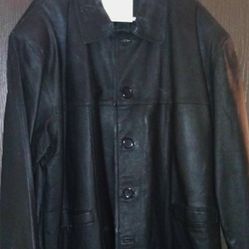 Men's Leather Jacket, Size XL