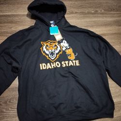 NWT Idaho State Bengals Disney Mickey Mouse Hoodie Blue 84 Black Men's 2XL New
