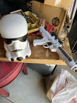 Storm Trooper Helmet and Gun