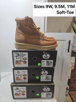 Georgia Soft Toe Work Boots Sizes 9, 9.5,  11
