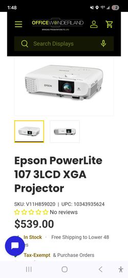 Epson powerlite 107 projector