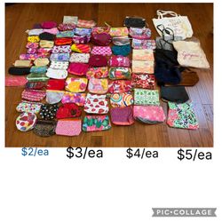 NEW cosmetic bags and totes-77 total
