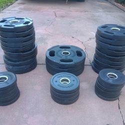 Olympic Rubber Coated Weight Plates 
