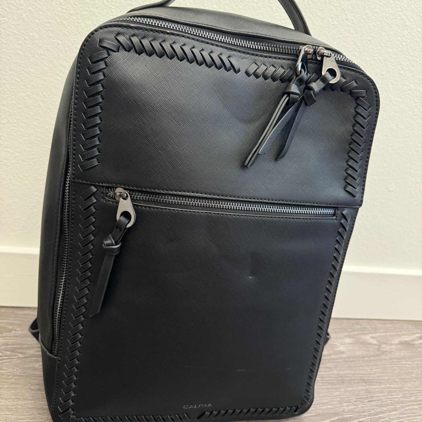 california pak laptop backpack Connect Backpack- BLACK resistant polyester with adjustable straps CALPAK Diaper Backpack with Laptop