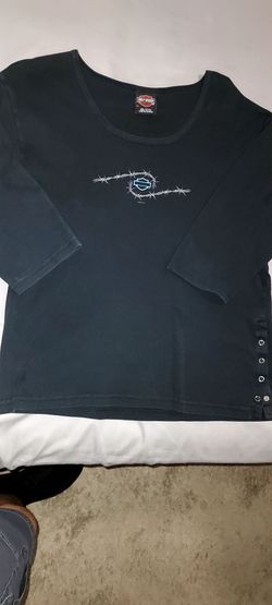 Harley Davidson woman's short sleeve  top black size XL