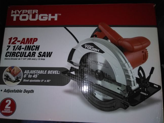 Hyper tough 141 piece mechanic's tool set and circular saw