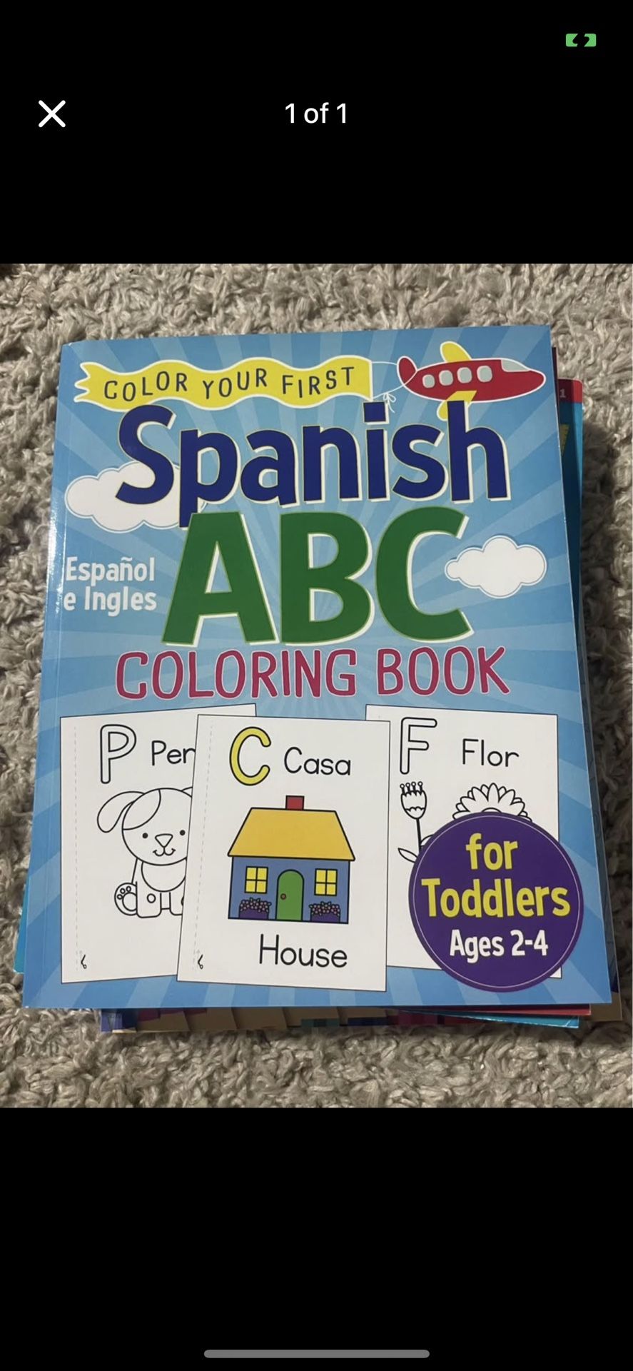 New Spanish ABC Coloring Book