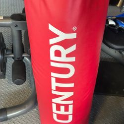 Century 70lb Heavy Bag With Hardware And Gloves.