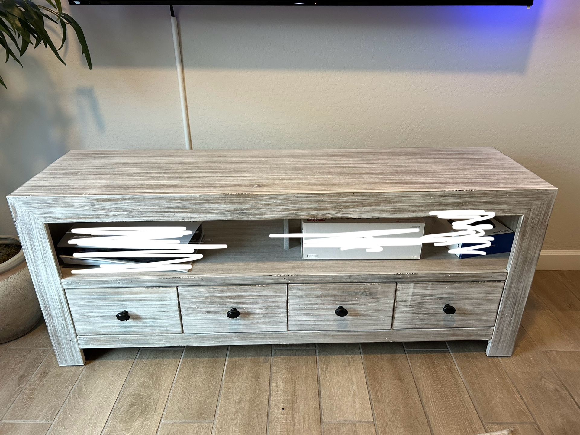 Solid Wood TV Stand - Living Spaces