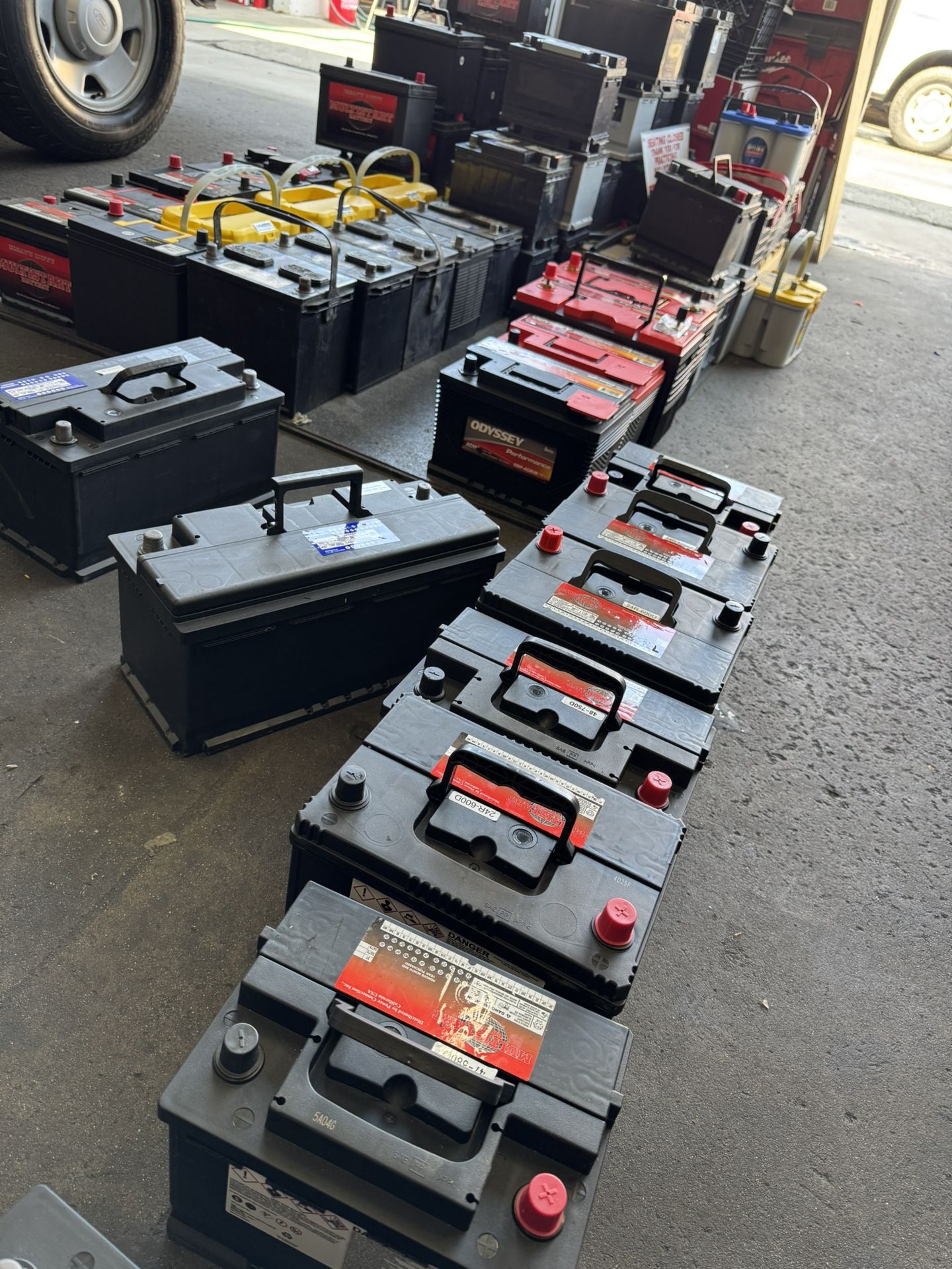 GROUP SIZE 24 24F 24R H5 27 34 78 65 48 49 47 H6 H7 51r 94r 86 H8 H9 Truck SUV And Vans. Car battery with Warranty. $60 with core exchange All model