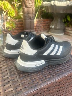 Like new .. adidas S2G 24 size 10.5. Leather Spikeless Golf 'Black White' shoes