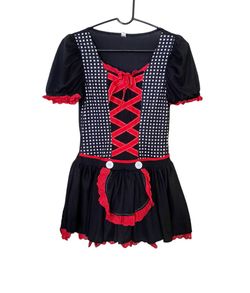 Goth Doll Halloween Costume With Accessories Juniors Size Medium 