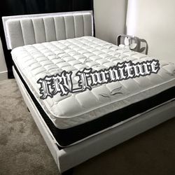 New Queen Bed Frame With Mattress 