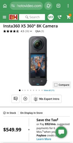 Insta360 X5 360° 8K Camera