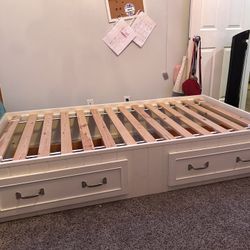 Pottery Barn Twin Bed Frame With Drawers 