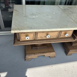 Marbled Nightstand tables  