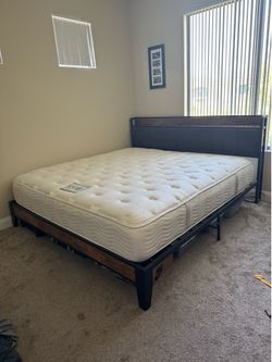 King Sized Bed Frame and Mattress